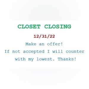 CLOSET CLOSING